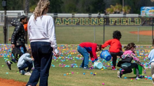 Families gathered in Conway, South Carolina for a community Easter egg hunt hosted by Conway Parks & Recreation. Children filled their baskets while enjoying a day of outdoor fun, laughter, and connection in the park. These images capture moments from across the event—simple, real, and shared by the community.