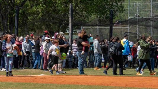 Families gathered in Conway, South Carolina for a community Easter egg hunt hosted by Conway Parks & Recreation. Children filled their baskets while enjoying a day of outdoor fun, laughter, and connection in the park. These images capture moments from across the event—simple, real, and shared by the community.