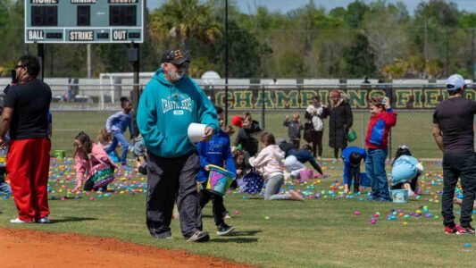 Families gathered in Conway, South Carolina for a community Easter egg hunt hosted by Conway Parks & Recreation. Children filled their baskets while enjoying a day of outdoor fun, laughter, and connection in the park. These images capture moments from across the event—simple, real, and shared by the community.