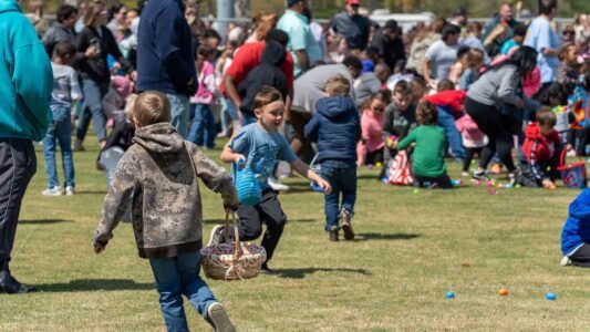 Families gathered in Conway, South Carolina for a community Easter egg hunt hosted by Conway Parks & Recreation. Children filled their baskets while enjoying a day of outdoor fun, laughter, and connection in the park. These images capture moments from across the event—simple, real, and shared by the community.
