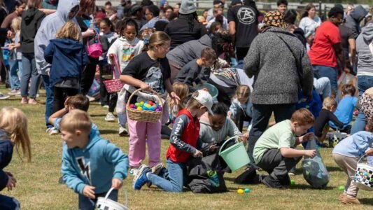 Families gathered in Conway, South Carolina for a community Easter egg hunt hosted by Conway Parks & Recreation. Children filled their baskets while enjoying a day of outdoor fun, laughter, and connection in the park. These images capture moments from across the event—simple, real, and shared by the community.