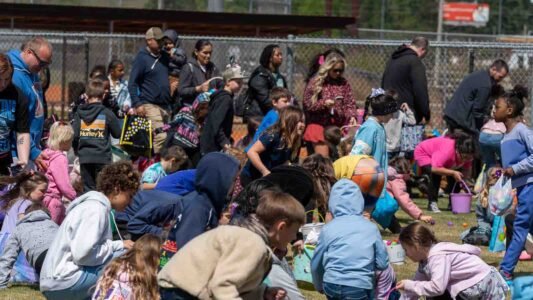 Families gathered in Conway, South Carolina for a community Easter egg hunt hosted by Conway Parks & Recreation. Children filled their baskets while enjoying a day of outdoor fun, laughter, and connection in the park. These images capture moments from across the event—simple, real, and shared by the community.