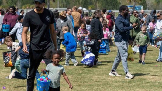 Families gathered in Conway, South Carolina for a community Easter egg hunt hosted by Conway Parks & Recreation. Children filled their baskets while enjoying a day of outdoor fun, laughter, and connection in the park. These images capture moments from across the event—simple, real, and shared by the community.