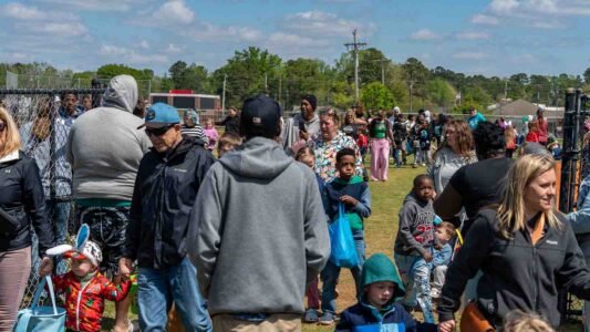 Families gathered in Conway, South Carolina for a community Easter egg hunt hosted by Conway Parks & Recreation. Children filled their baskets while enjoying a day of outdoor fun, laughter, and connection in the park. These images capture moments from across the event—simple, real, and shared by the community.