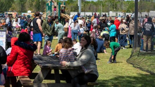 Families gathered in Conway, South Carolina for a community Easter egg hunt hosted by Conway Parks & Recreation. Children filled their baskets while enjoying a day of outdoor fun, laughter, and connection in the park. These images capture moments from across the event—simple, real, and shared by the community.