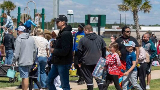 Families gathered in Conway, South Carolina for a community Easter egg hunt hosted by Conway Parks & Recreation. Children filled their baskets while enjoying a day of outdoor fun, laughter, and connection in the park. These images capture moments from across the event—simple, real, and shared by the community.