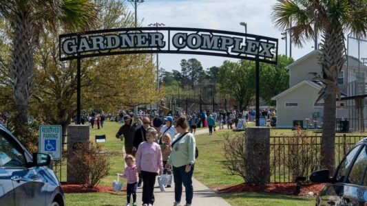 Families gathered in Conway, South Carolina for a community Easter egg hunt hosted by Conway Parks & Recreation. Children filled their baskets while enjoying a day of outdoor fun, laughter, and connection in the park. These images capture moments from across the event—simple, real, and shared by the community.